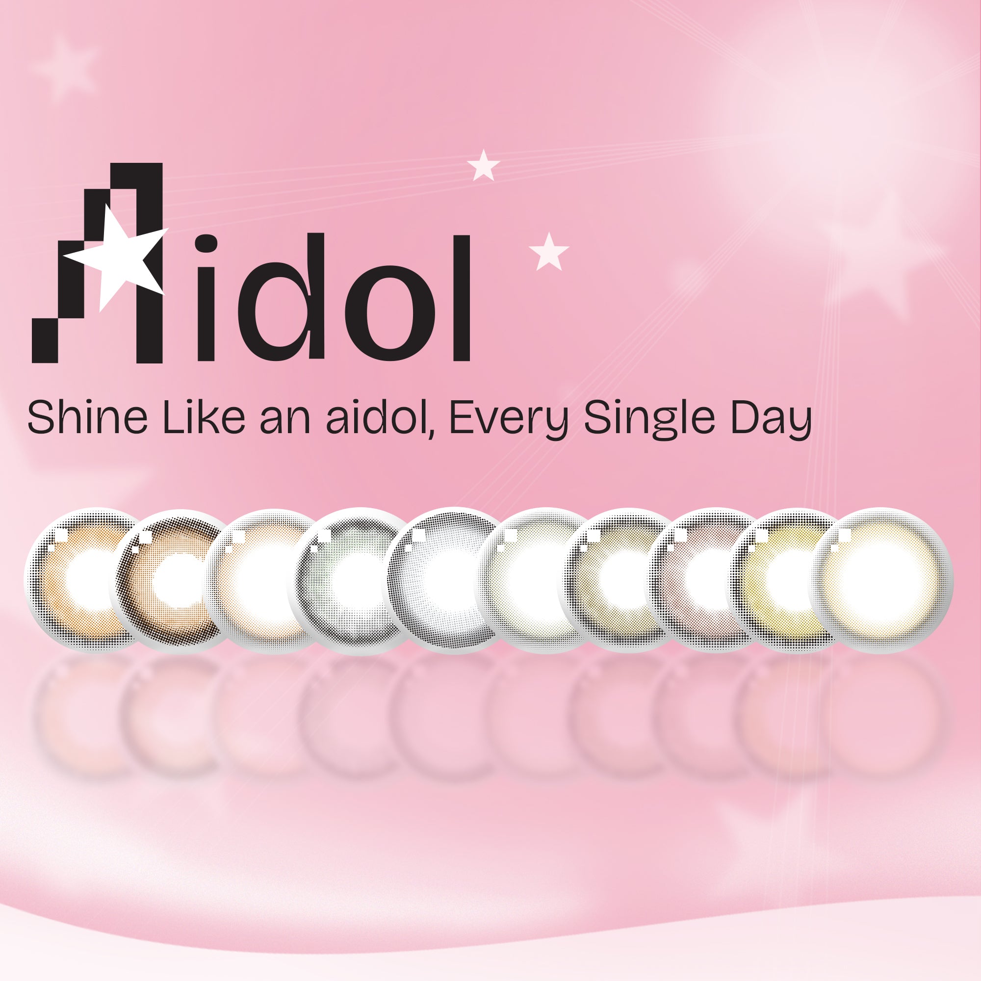 【ワンデー1箱10枚】Aidol Y-gray.1day (グレー) ±0.00