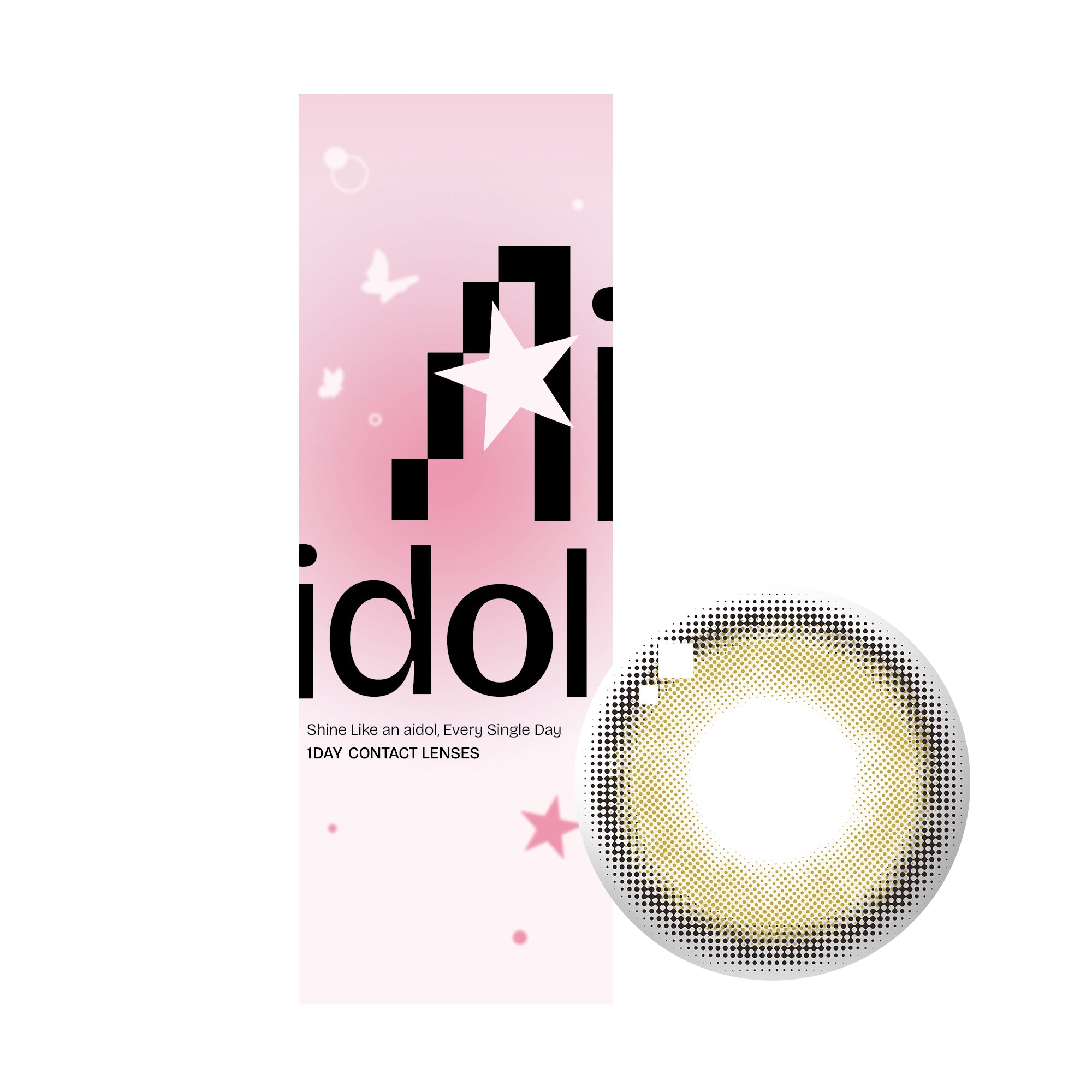 【ワンデー1箱10枚】Aidol C-hazel.1day (ヘーゼル) ±0.00